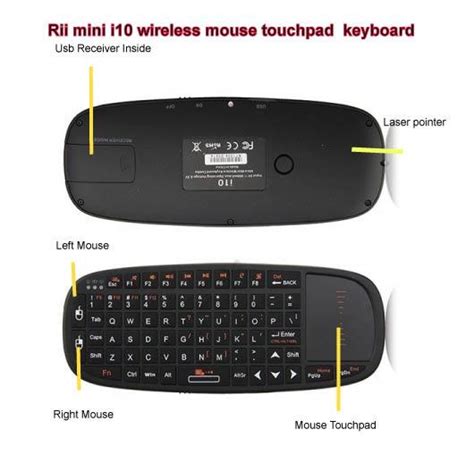 rii mini  wireless mouse touchpad keyboard  ipad airmini pc