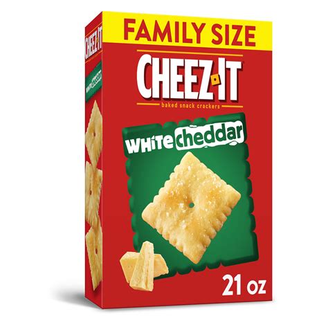 cheez  white cheddar baked snack cheese crackers family size  oz walmartcom walmartcom