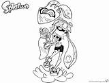 Splatoon Coloring Pages Inkling Girl Cute Printable Sheets Kids Color Squid Print Board Printables Girls Inklings Adults Template Choose Comments sketch template