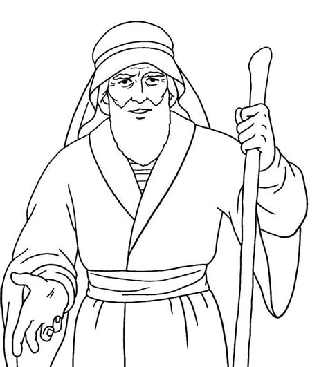 bible character coloring pages printable clip art library