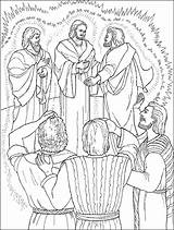 Jesus Transfiguration Coloring La Transfiguración Clipart Para Transfigured Colorear Bible Sunday Kids Sermons4kids Children School Pages Colouring Catholic Sheets Biblia sketch template