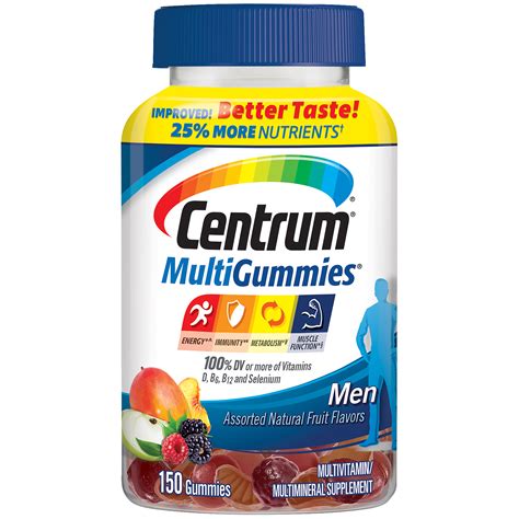 centrum men multigummies multivitaminmultimineral supplement gummies