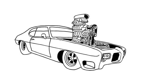 sale  pcs coloring pages muscle cars instant  etsy