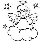 Coloring Angels Boy Pages Halo Cute Wiht Singing Colorluna Harp Angel Christmas Color Colouring Little Clipartmag Getdrawings Getcolorings Printable Cloud sketch template