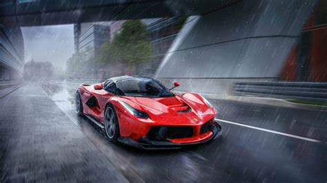 La Ferrari In Rain 4k Hd Cars 4k Wallpapers Images Backgrounds