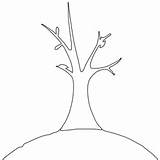 Bare Tree Coloring Roots Pages Simple Arbol Para Hojas Sin Dibujar Template Facil Trees sketch template