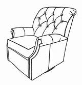 Recliner Drawing Clipartmag Item sketch template