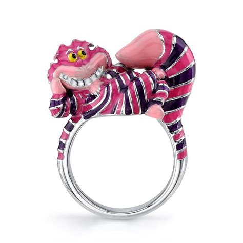 Alice In Wonderland Cheshire Cat Enameled Ring Rocklove Disney