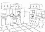 Coloriage Worksheets Sheets Sala Sus Adult Interiores Blanco Pintar sketch template