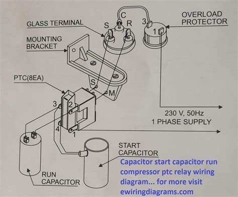 fridge start relay wiring diagram  wiring