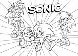 Coloring Sonic Pages Hedgehog Printable Kids Library Online sketch template