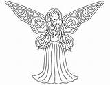 Fairy Coloring Pages Printable Colouring Simple Fairies Beautiful Print Tooth Wing Princess Wings Clipart High Gif Pdf Disney Library Quality sketch template