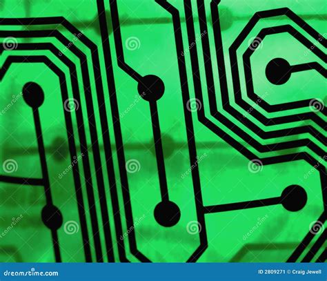 green circuit board stock image image  angular light