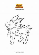 Pokemon Jolteon Dibujo Gigamax Supercolored Kangaskhan Blastoise sketch template