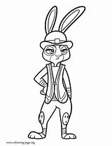 Judy Coloring Hopps Zootopia Pages Disney Officer Police Para Colorir Zootropolis Colouring Desenhos Kids Printable Fun Cartoon Upcoming Movie Color sketch template