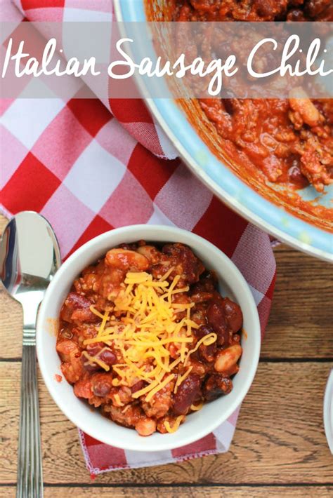 italian sausage chili simply being mommy