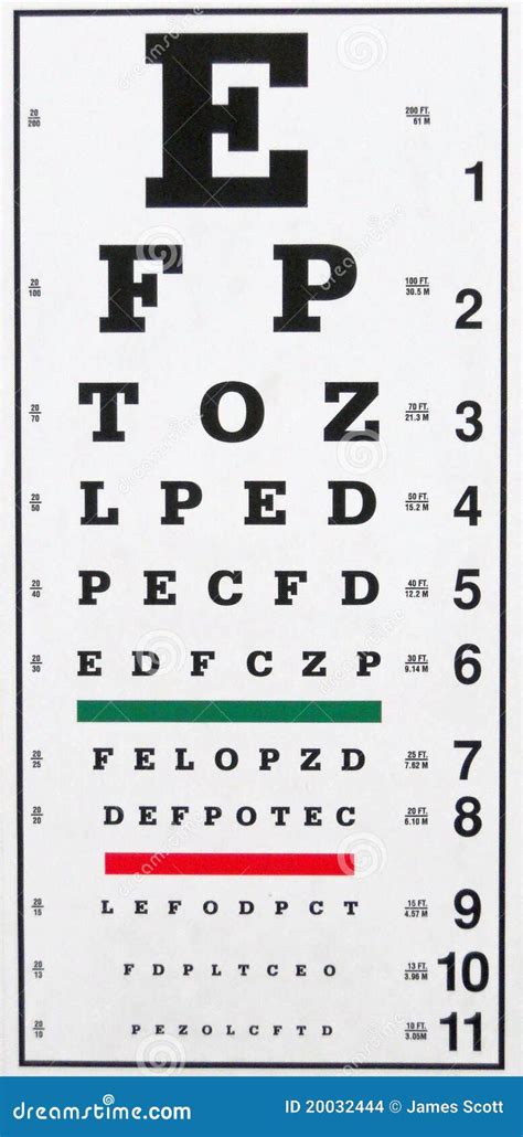 eye chart stock images image