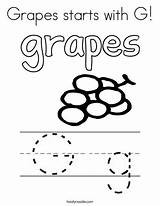 Grapes Coloring Letter Writing Starts Twistynoodle sketch template