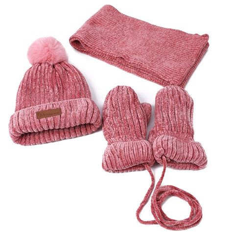 pcs winter baby muts sjaal handschoenen set kind grandado