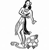 Hula Coloriage Ballerina Pages Hibiscus Hawaiian Inspirant Clipartmag sketch template