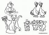 Coloring Pages Aristocats Popular sketch template