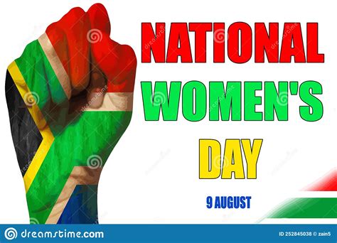 9th August Happy National Women`s Day Day In South Africa With A