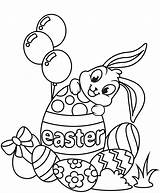 Easter Bunny Coloring Egg Pages Printable Print Rabbit Size Large sketch template