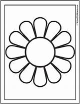 Daisy Colorwithfuzzy Daisies Margarita sketch template