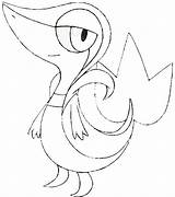 Coloring Deviantart Pages Snivy sketch template