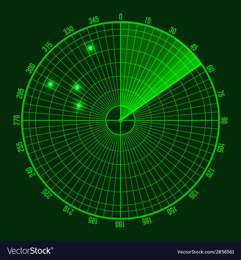 green radar screen royalty  vector image vectorstock