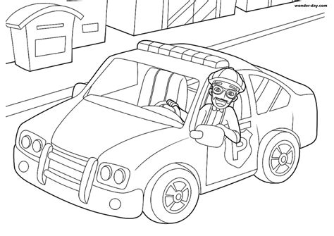 printable blippi coloring pages