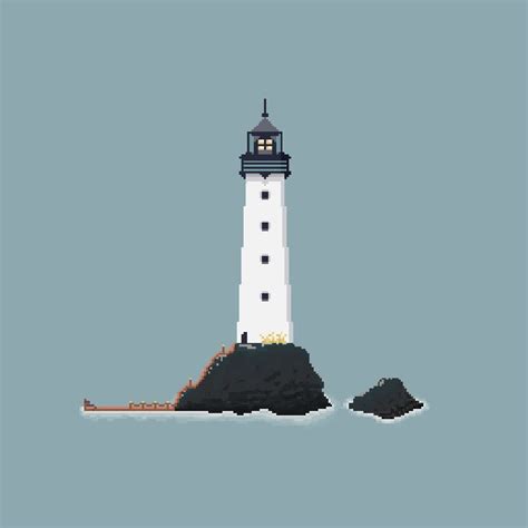 Lighthouse By Danidedestroyer Me Pixel Art Lighthouse Clockwork