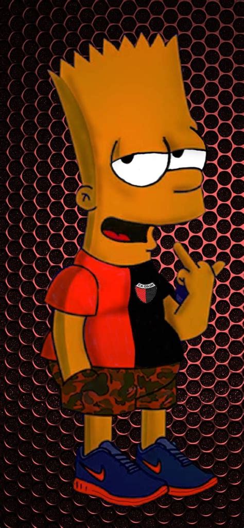 Fondos De Pantalla De Hd Supremes Bart Simpson Fondos De Supreme Iphone