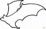 Fledermaus Umriss Supercoloring Fliegende Ausmalbild Colorear Zeichnen sketch template