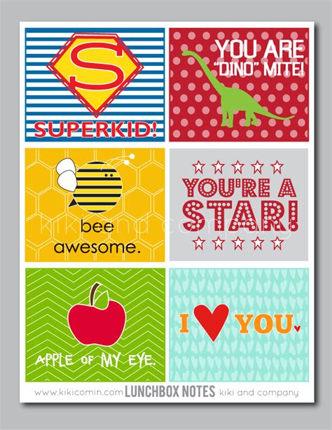 printable lunchbox notes todays creative life