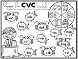 Worksheets Cvc sketch template