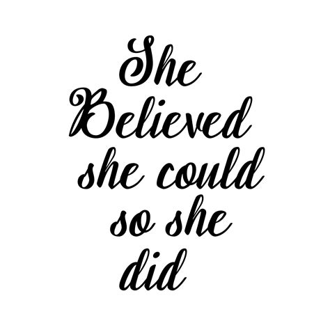 she believed she could so she did inspirational life quotes wall art