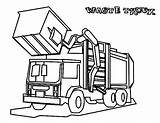 Truck Coloring Garbage Pages Drawing Peterbilt Waste Mail Dump Plow Getcolorings Getdrawings Printable Template Color sketch template