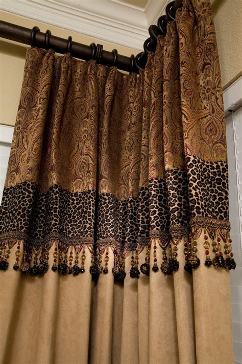custom drapery   touch  leopard curtains window treatments custom drapery drapery