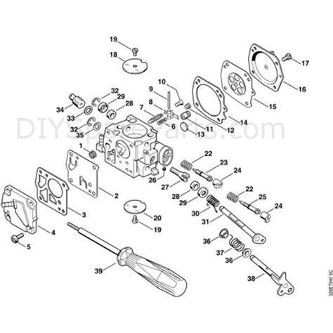 stihl ts  disc cutter ts parts diagram  carburetor