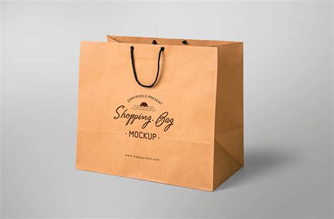 simple shopping bag mockup mockuptree