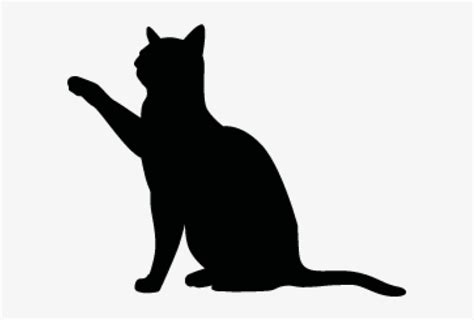 silhouette outline cat clipart black  white donledesmablogspotcom