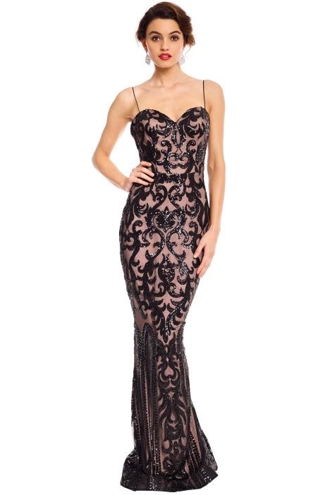 odessa sequin gown by tina holy for rent glamcorner