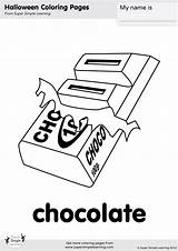 Coloring Chocolate Pages Printable Chocolates Supersimplelearning sketch template