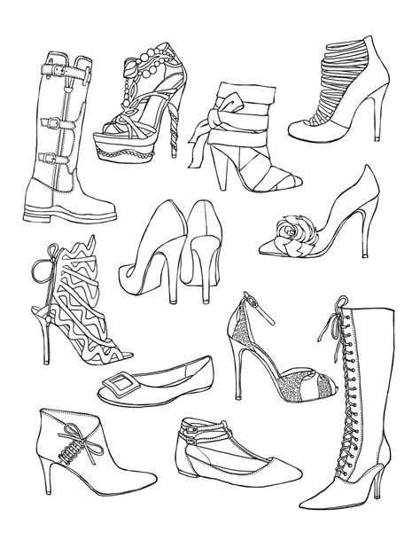 shoes coloring page pattern coloring pages coloring pages adult