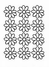 Daisy Flower Coloring Pages Outline Flowers Printable Color Clipart Printables Girl Colouring Sheets Scout Kids Cliparts Small Daisies Template Print sketch template