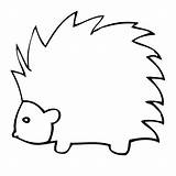 Porcupine Coloring Pages Drawing Clipart Easy Colouring Kids Drawings Printable Draw Google Baby Porcospino Sheets Animals Preschool Cartoon Clip Porcupines sketch template