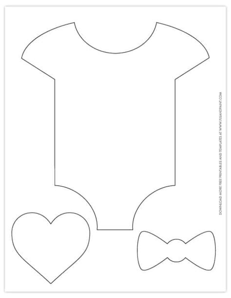 printable baby shower patterns onesie template