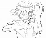 Luffy Coloring Monkey Piece Pages Character Printable Temtodasas Popular sketch template
