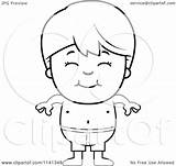 Boy Trunks Clipart Angry Swim Cartoon Coloring Happy Cory Thoman Outlined Vector Royalty Clipartof Collc0121 sketch template